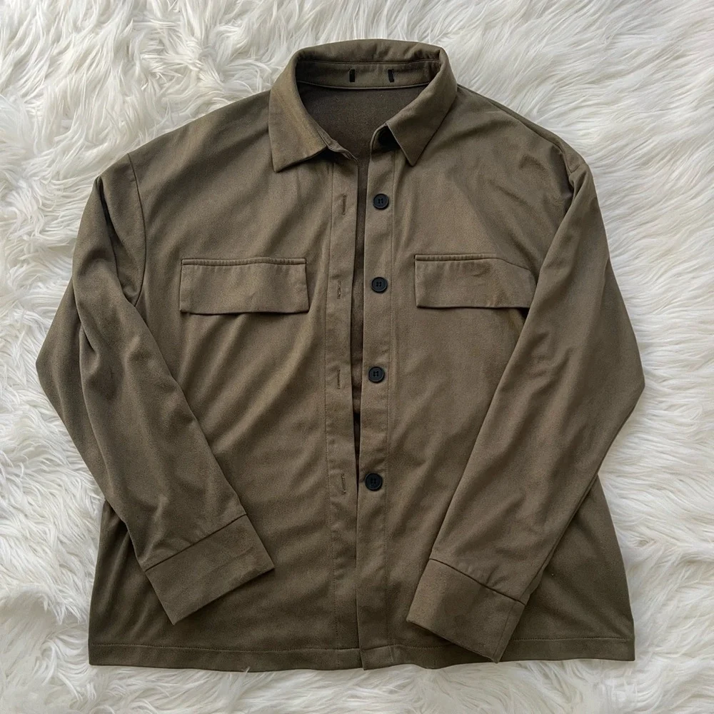 Women’s Olive Green Button Up Shirt